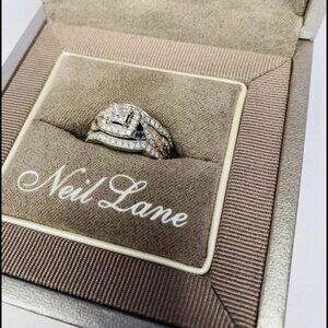 Neil Lane 3-Ring Bridal Set | 14K White & Rose Gold | 1.00ctw Diamond | Soldered